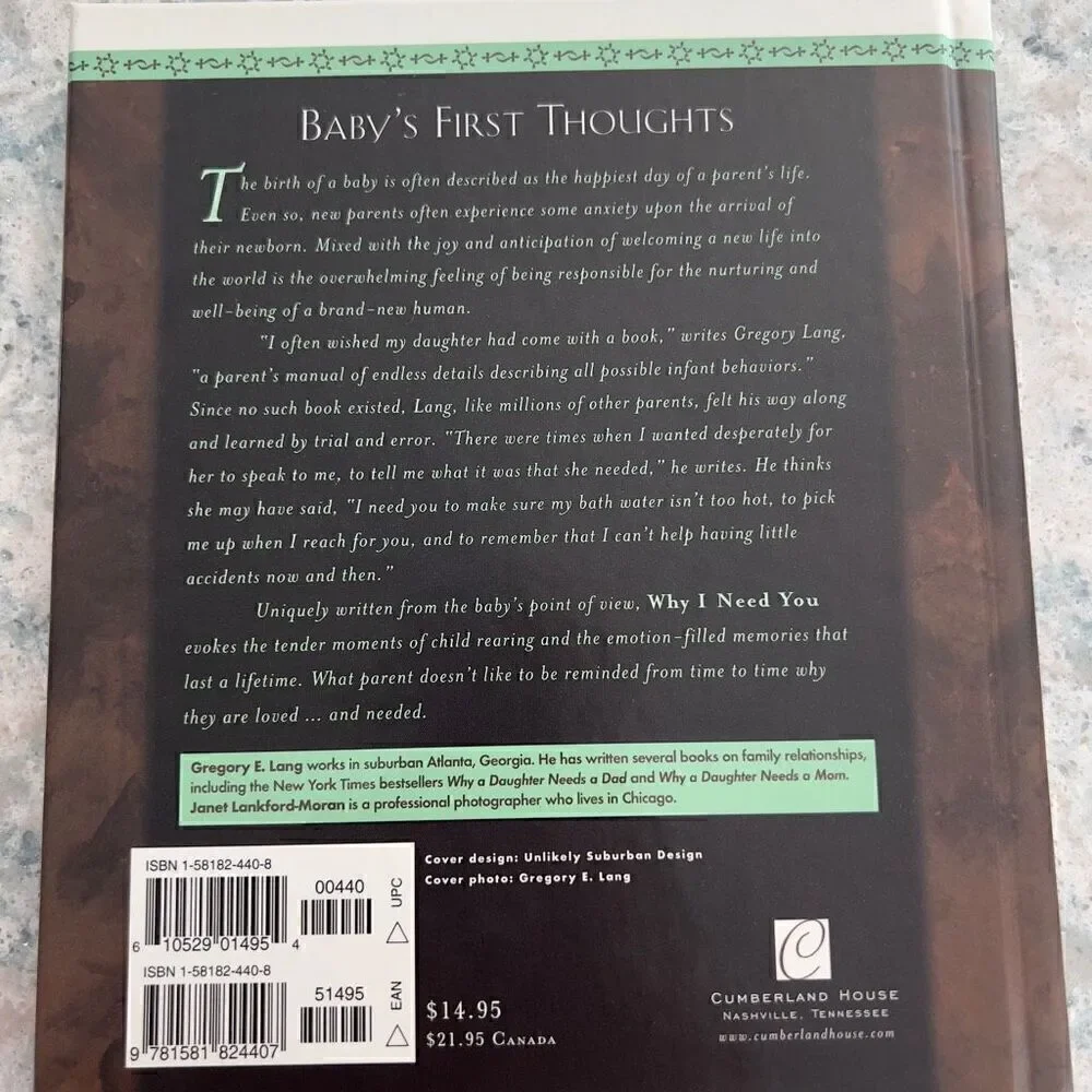Why I Need You by Gregory Lang- hardcover